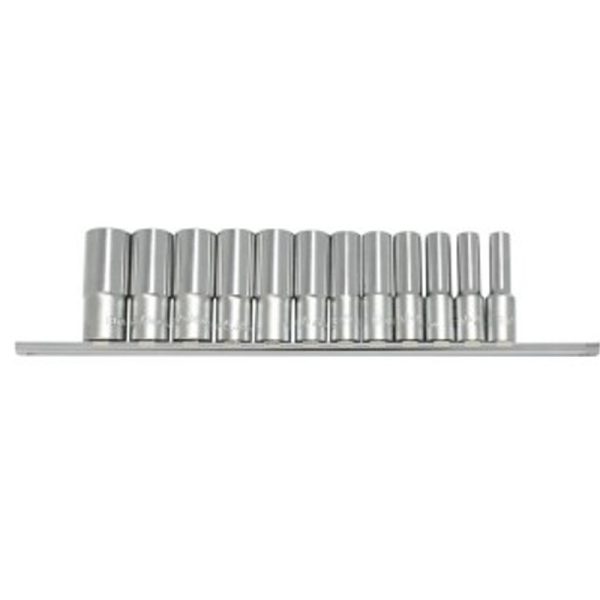 HANS 3/8˝ hosszú dugókulcsfej készlet 12r. 8-19x63mm 3612MD