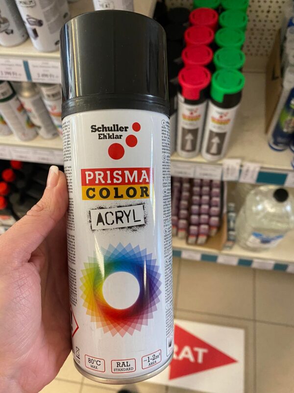 Prisma color spray fényes fekete 400ml 91002 - Image 2