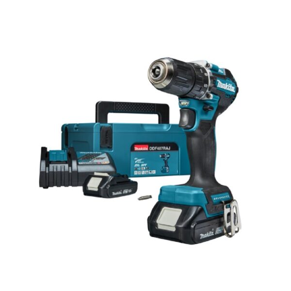 Makita DDF487RAJ 18V LXT Li-ion BL 40Nm fúró-csavarbehajtó 2x2,0Ah