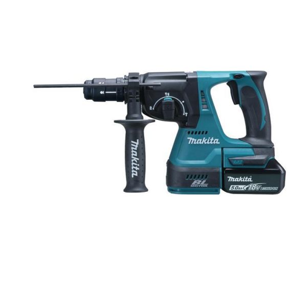 Makita DHR243RTJ 18V LXT Li-ion BL 2,0J SDS-Plus fúró-vésőkalapács cst 2x5,0Ah