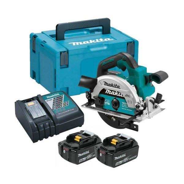 Makita DHS661RTJU 18V LXT Li-ion BL ADT AWS 165mm körfűrész 2x5,0Ah + adapter