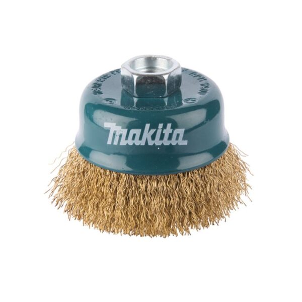 Makita D-39780 Drótkefe Hullámos Csésze Sárgaréz 90 mm