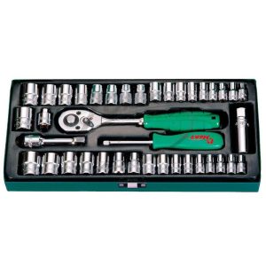 HANS 1/4˝+3/8˝ vegyes 40 részes dugókulcs készlet 5640MA
