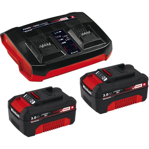 Einhell PXC gyorstöltő szett, 2db akku+töltő, 36V, 2x3.0Ah 4512083