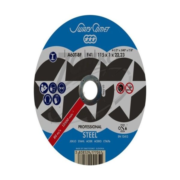METALYNX PRO (SWATYCOMET) METAL tisztítókorong 125x4,0x22,2 A24S-BF