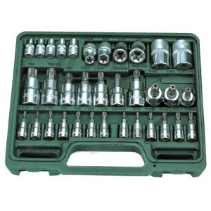 HANS TORX, furatos TORX, E-STAR dugókulcsfej készlet  CrV 040106-0002