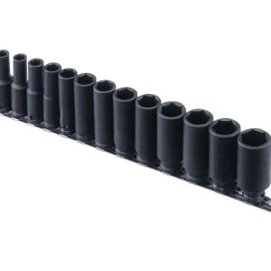 Légkulcsfejkészlet colos, 3/8", hosszú 13 részes