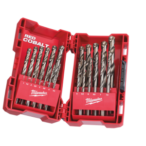 Milwaukee fémfúró készlet Red-Cobalt 19 részes DIN 338 hSS Co  4932352470