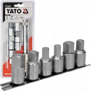 YATO Olajleeresztő kulcs készlet 6 részes 3/8", 1/2", 8 mm, 10 mm, 12 mm, 14 mm 3/8" CrV YT-05997