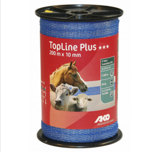 TopLine Plus villanypásztor szalag - kék, 20mm /200 m 449570