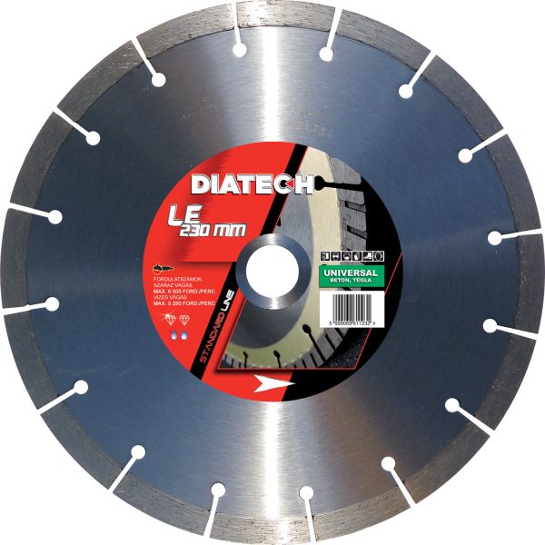 DIATECH LE Standard gyémánt vágótárcsa 230x22,2x10 mm