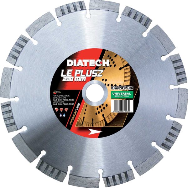 DIATECH LE+ gyémánt vágótárcsa 230x22,2x12 mm