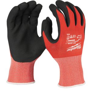 MILWAUKEE Munkavédelmi kesztyű vágásbiztos dupla nitril mártott XL/10 4932471418