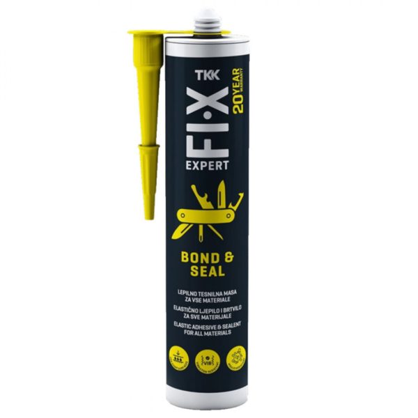 TKK FIX Expert Bond & Seal szerelő ragasztó fehér 290ml