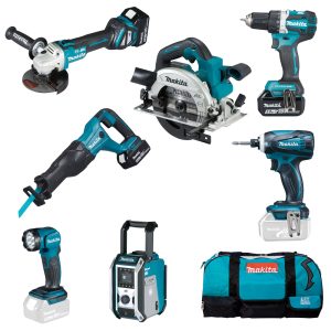 MAKITA AKKUS SZETT DLX7018TX1(DGA513,DDF484,DJR186,DTD146,3DB 5,0AH)