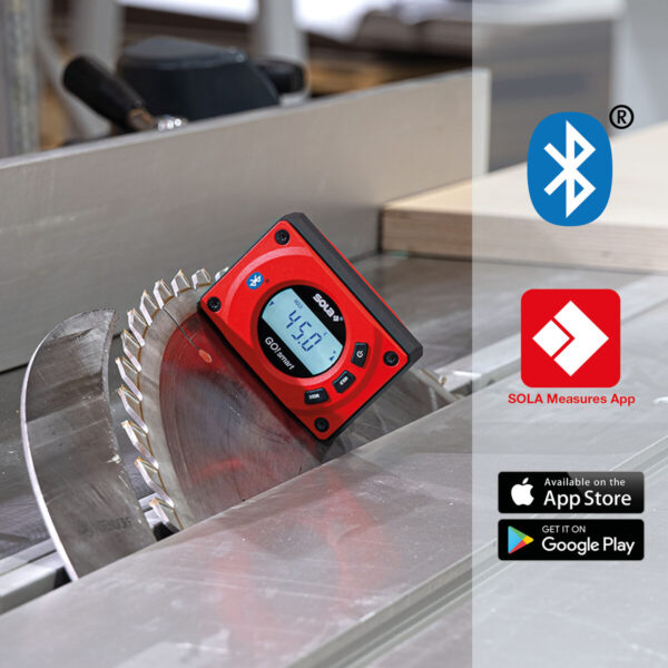 SOLA-GO! SMART Digitális vízmérték bluetoothos víz mérték szintmérő dőlésmérő 8cm (01483001)