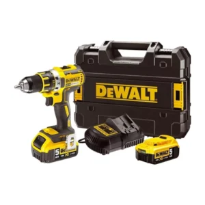 DeWalt DCD791P2-QW akkus fúrócsavarozó 18 V, Szénkefementes, 2 x 5 Ah akku + töltő, TSTAK kofferben
