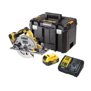 DeWalt DCS572P2-QW Akkus Körfűrész 18 V, Szénkefementes, 2 x 5 Ah Akku + Töltő, TSTAK Kofferben