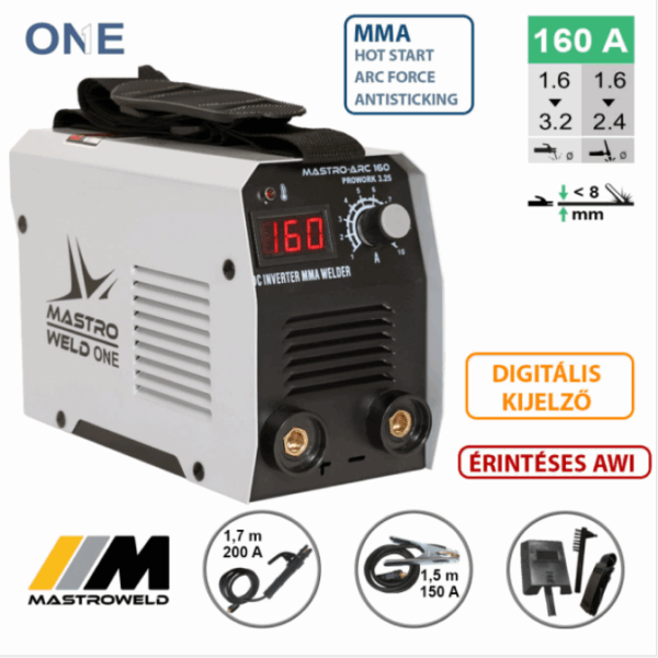 MASTRO ARC-160 hegesztő inverter (MMA) 001160F