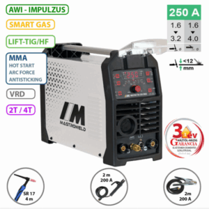MASTRO TIG-250 DC hegesztő inverter (DC-AWI) - 2024 002250L