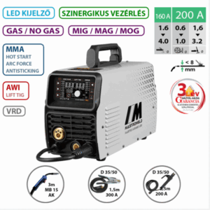 MASTRO MIG-250 LED multifunkciós hegesztő inverter 006250LED