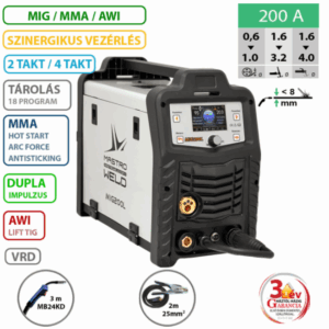Mastro  MIG-200 L Dualpulse hegesztő inverter 006200L