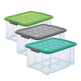 Euro doboz 15l zöld/nar./bróm doboz átlátszó 40x30x20cm (1208610)