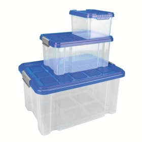 Tároló doboz szett tetővel 3db-os (1092662)