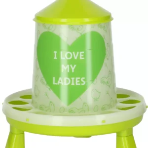 Műanyag baromfi etető lábakkal, 4,8 l / 4 kg - I love my ladies /70169/