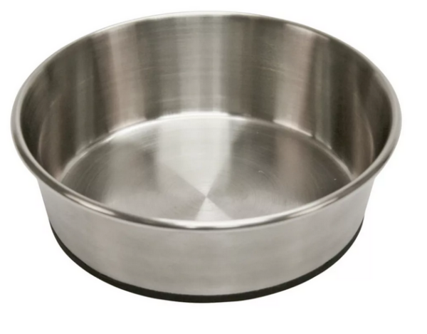 Rozsdamentes acél tál kutyáknak csúszásgátlóval - 850ml/1600ml/2800ml