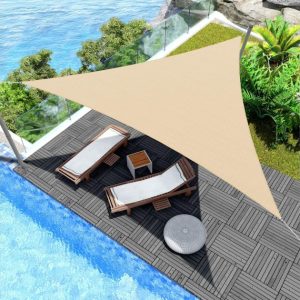 Napvitorla háromszög alakú 3,6x3,6x3,6m krém 170gr/m2 /2168428/